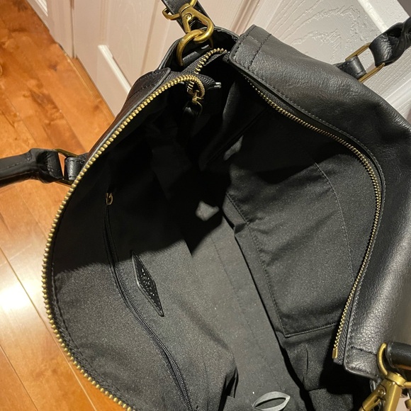 Fossil Black Leather Women's Parker Satchel Bag - Picture 6 of 11